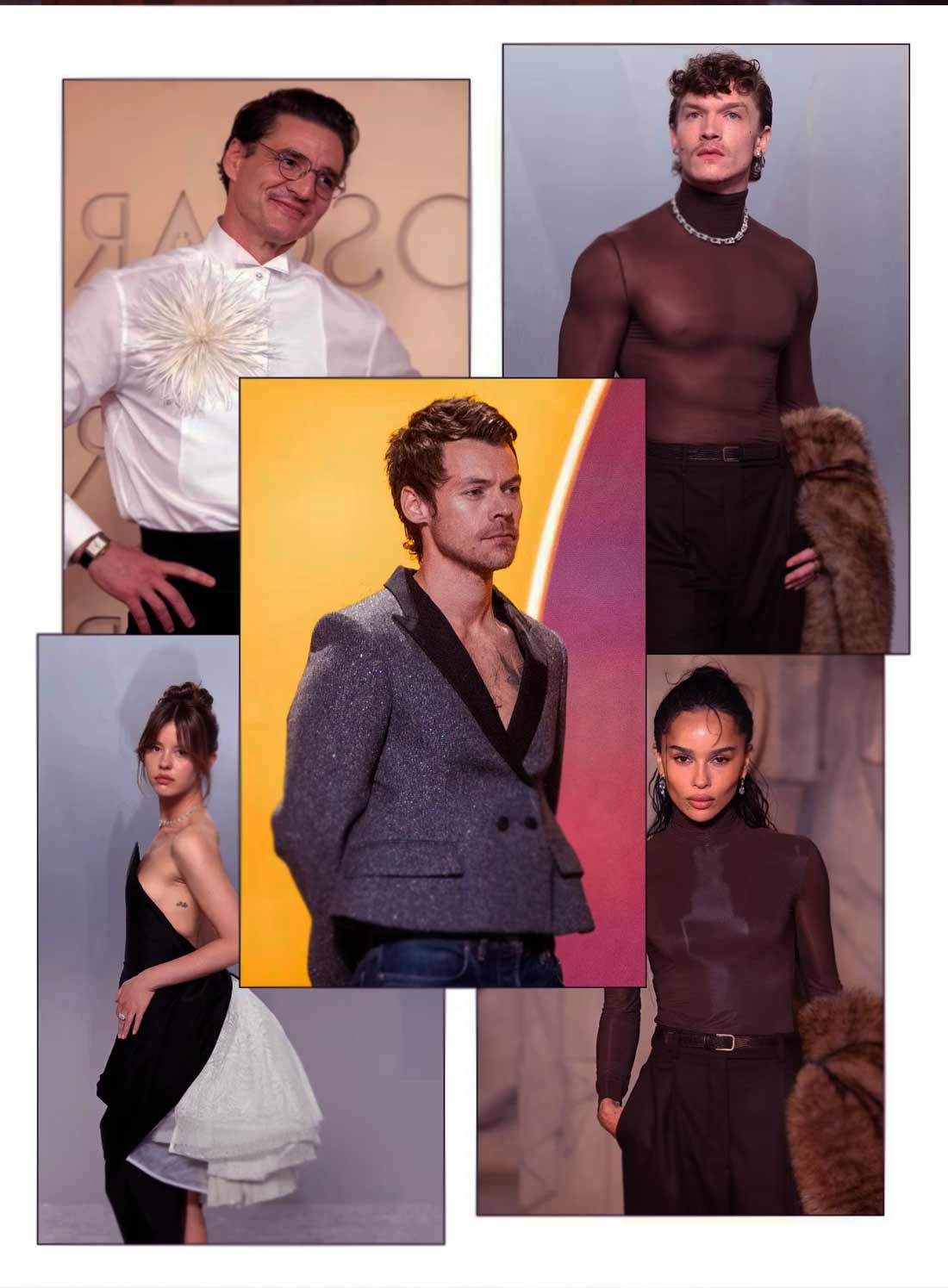 Gender fluid fashion runway styling