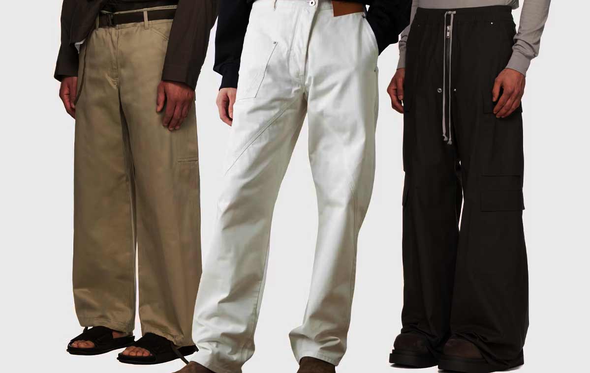 Workwear pants modern styling cargo trousers